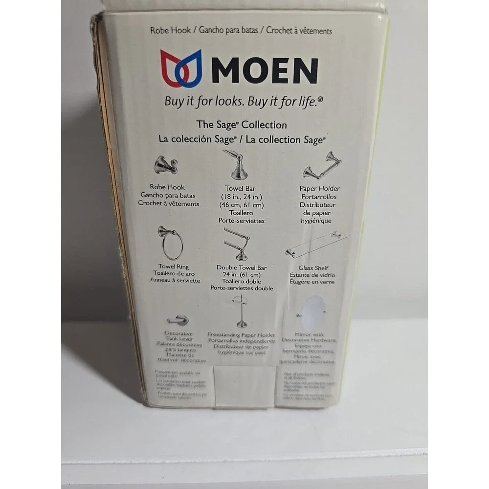 MOEN SAGE Single Robe‎ Hook DN6803BN Brushed Nickel
